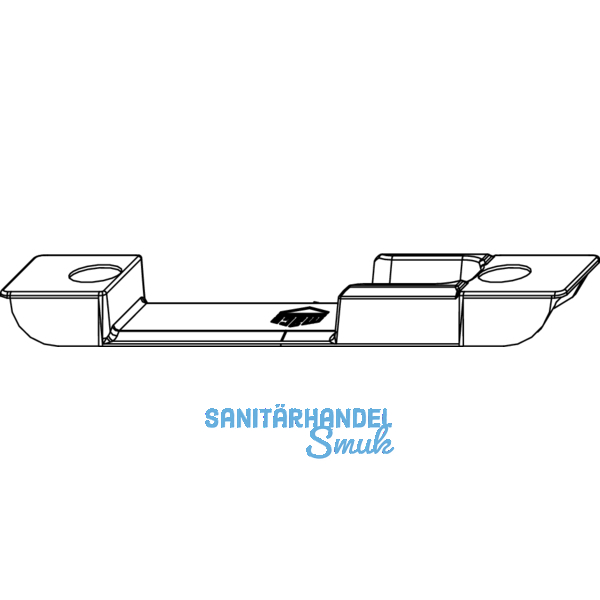 MACO Schlieteil, Falzluft 4 mm, Versatz 9 mm, links/rechts, silber (30545)