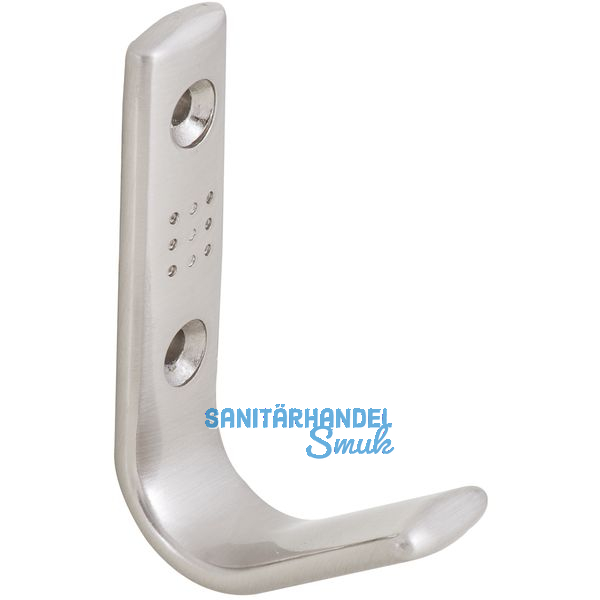 Mantelhaken Gamma Breite 18 mm, Hhe 69 mm, ZN Edelstahl Effekt