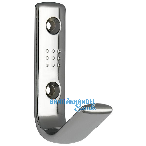 Mantelhaken Gamma Breite 18 mm, Hhe 69 mm, ZN verchromt poliert