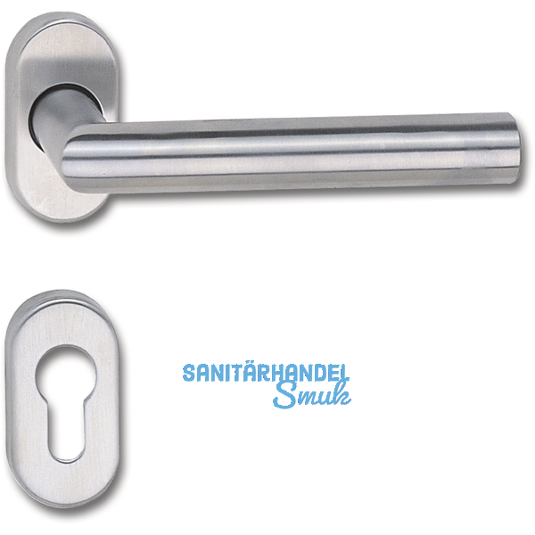 MARCHESI Drckergt. RIGA - auf ovaler Rosette PZ, TS-65, 32x62, VK8, Edelstahl