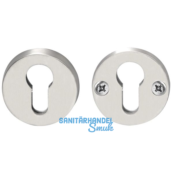 SOLIDO SH-Zylinderrosette auen  52 mm, Hhe 12 mm, ohne KZS, Edelstahl matt