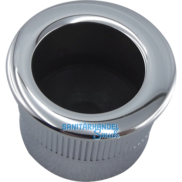 Stirnziehgriff Einlassma  25 mm, Kunststoff verchromt