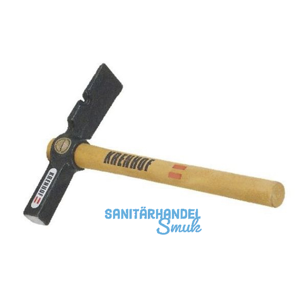 KRENHOF Maurerhammer mit Holzstiel und Nagelzieher 500 g