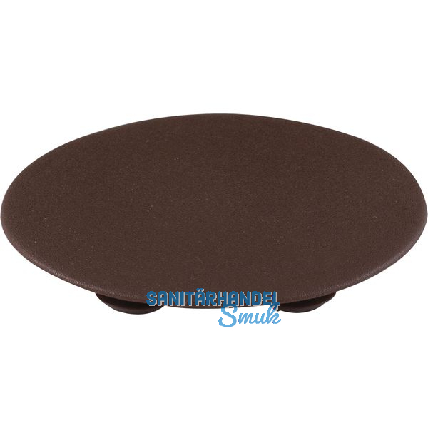 Abdeckkappe DM 39 mm braun Kunsstoff