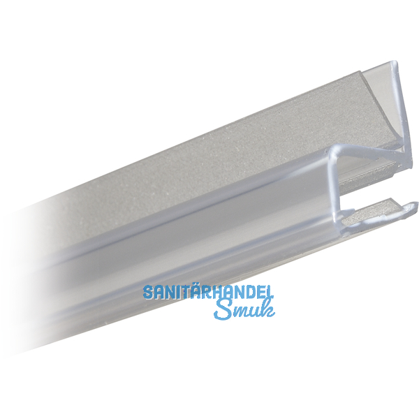 Eckanschlagprofil 90 fr 6 - 8 mm, Lnge 2500 mm, transparent