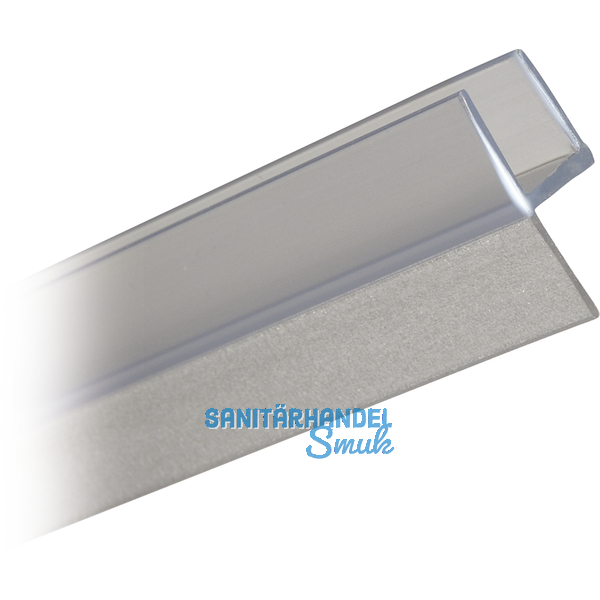 Dichtprofil, hart - weich fr 8 mm, 2010 mm, transparent (69120)