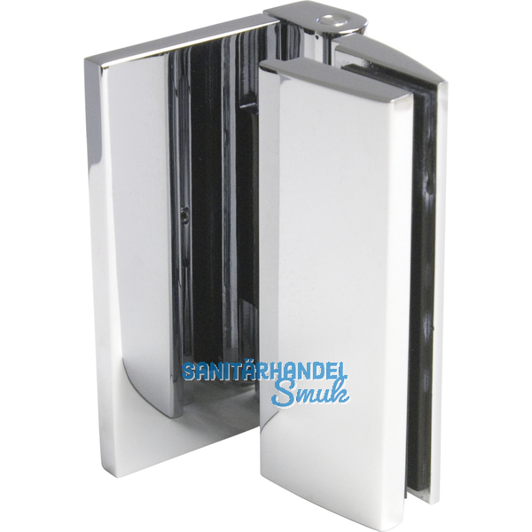 Duschtrband Bella, 90 Glas-Wand, m. Langloch, nach auen, verchromt poliert