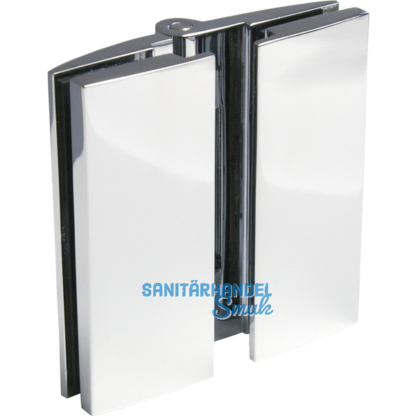 Duschtrband Bella, 180 Glas-Glas, beidseitig, Messing verchromt poliert