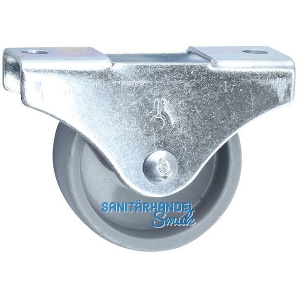 Mbel-Bockrolle 15x14mm, Kunststoff-Rad grau