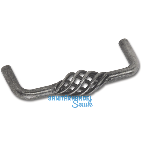 Griff Cage LA 128 mm, Breite 136 mm, Stahl altzinn antik