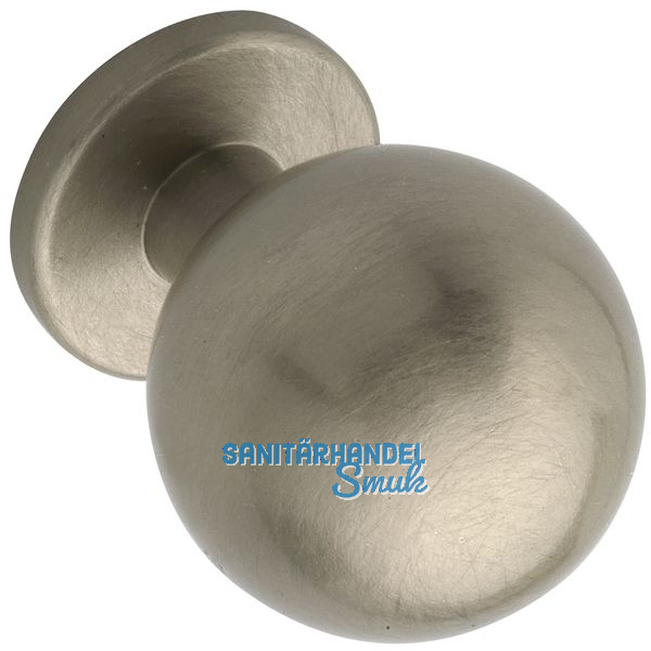 Knopf Isse � 20 mm, Tiefe 27 mm, Messing vernickelt matt