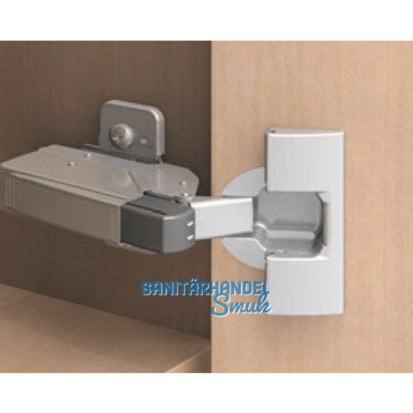 BLUM Aufsteckteil-Scharnier gekrpfter Bandarm, BLUMOTION 973A, Stahl verni.