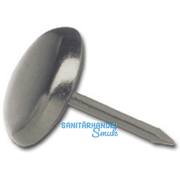 Nagelgleiter mit Stahlkappe und Einschlagstift 2, rund, 14, FE vernickelt