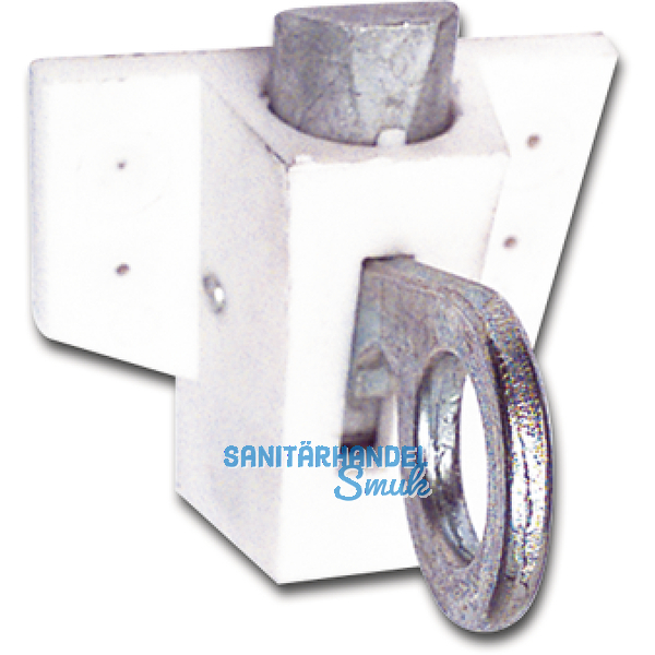 Oberlichtschnapper mit Zamakfalle u. verzinktem Hebel, Polyamid braun