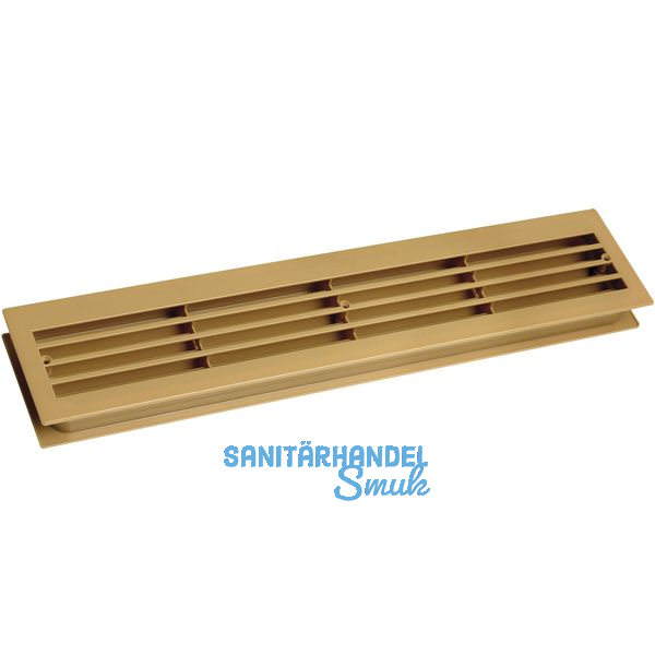 Lftungsgitter fr Zimmertren, 454 x 90 mm, TS 40 mm, Kunststoff grau