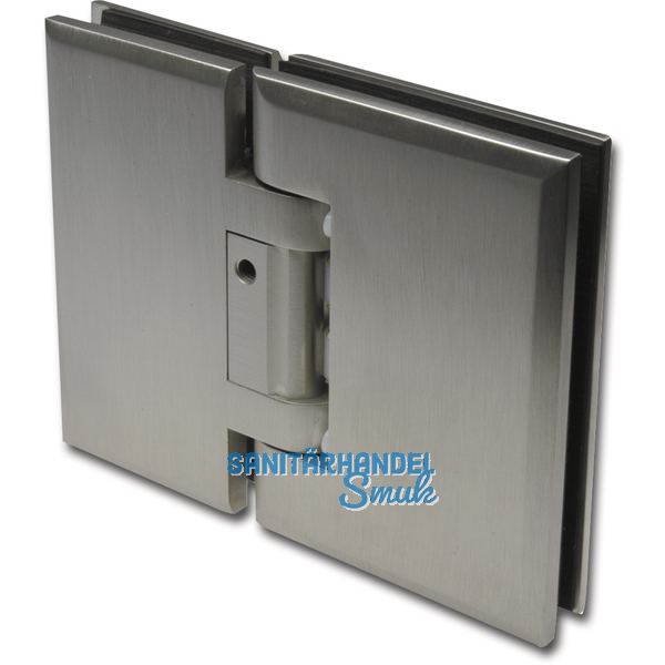 Pendeltrbeschlag Chalet-PT Glas-Glas m. Feststell. 90, Edelstahl-Effekt