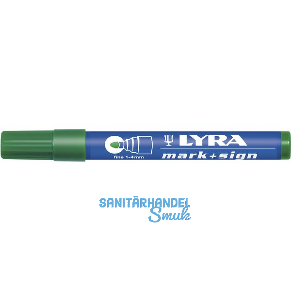 LYRA Permanent-Marker 112 Strichbreite 1-4 mm grn runde Spitze