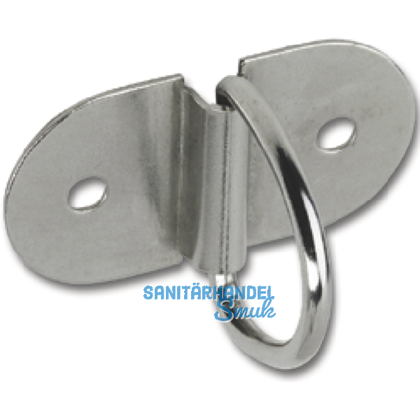 Plattengriff Gre 48 x 24 mm, Stahl vernickelt