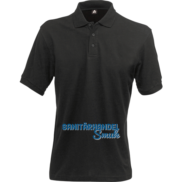 ACODE Polo-Shirt Basecamp Uni schwarz Gr.56/58 (XL) 100% Baumwolle