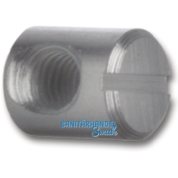 Quergewindebolzen, 10, L 12.5, Abstand 5, fr Verbindungsschraube M6, FE blank
