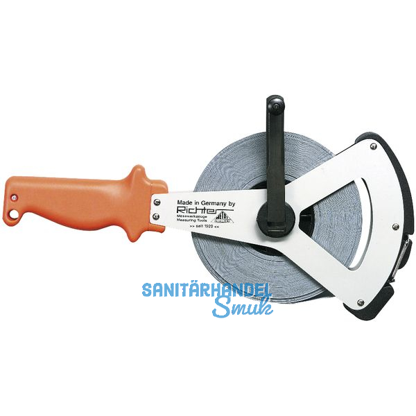 Rahmen Stahlmaband Metri 20 m weilackiert Anfang A Genauigkeit II