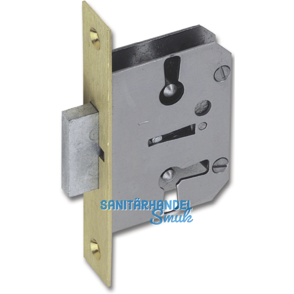 JuNie 667 Bart-Einsteckschloss, Dornma 20 mm, Messing-Stulpe