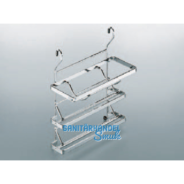 Rollenhalter 325 x 365 x 155 mm, Edelstahl Effekt