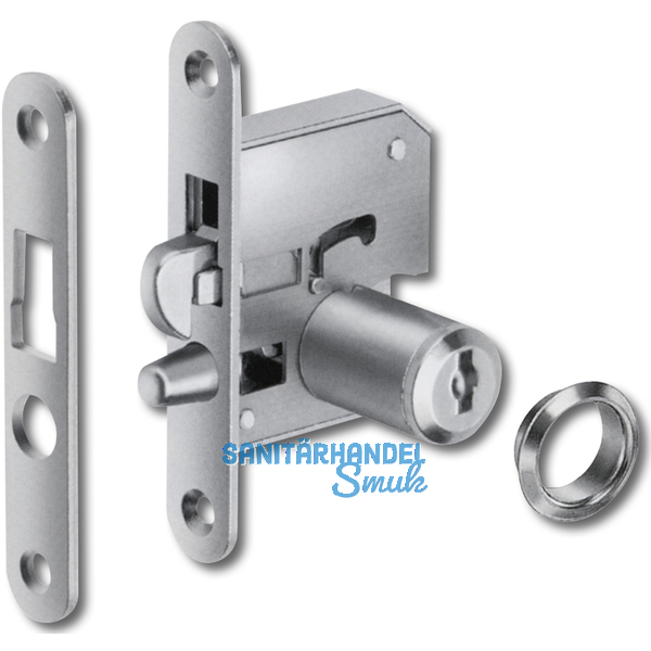 HEKNA 518 Zylinder-Rollladen-Einsteckschloss nach unten, Zamak