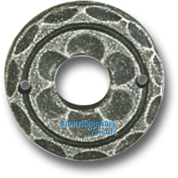 HRTNAGL Drckerrosette 50 mm, Ansatz 18 mm, verzinkt schwarz lackiert