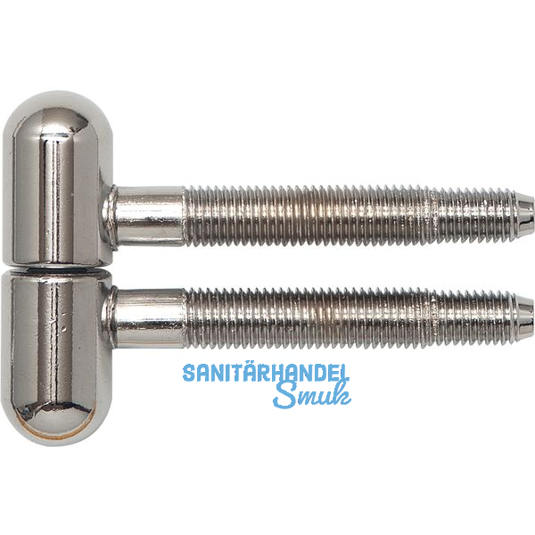 SECOTEC Einbohrband zweiteilig Rundkopf Holz 16 mm verchromt SB-2