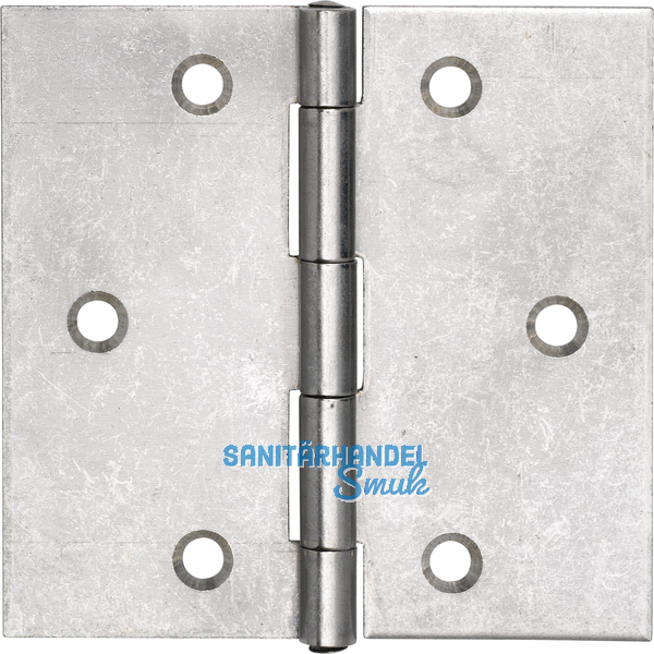 SECOTEC Scharnierband gerollt mit vernietem Stift gerade 100X100 mm VZ SB-2 BL5