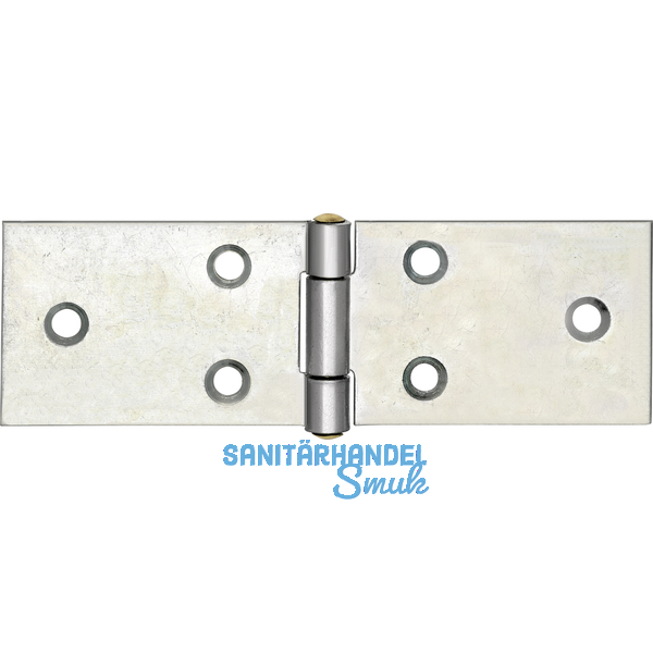 Tischband nach DIN 7957 breit Rollen  7 mm, 33 x 120 mm, Stahl verzinkt