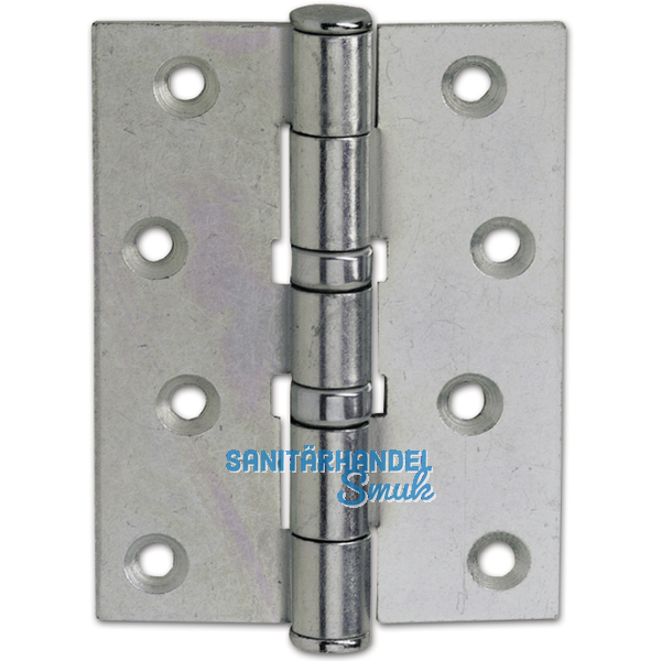 Scharnierband fr stumpfe Tren, 101,6 x 76 x 3,0 mm, Stahl verzinkt