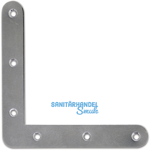 Scheinhaken zum Einlassen, rund, 100 x 16 x 1,50 mm, Alu naturblank