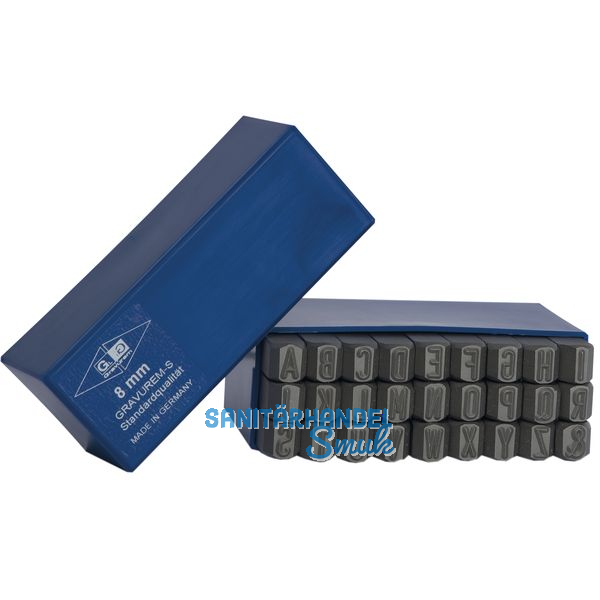 Schlagbuchstaben-Satz Standard 4 mm