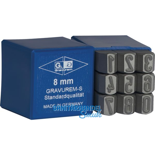 Schlagziffern-Satz Standard 5 mm