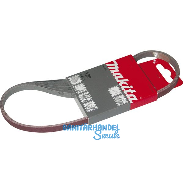 MAKITA Schleifband 9 x 533 mm Korn 120 (5 St)