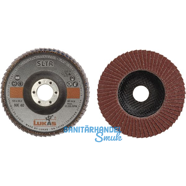 LUKAS Schleiflamellenteller SLTR Normalkorund  115 mm Korn 40