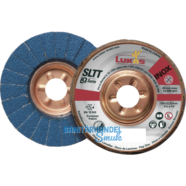 LUKAS Schleiflamellenteller SLTT Z Power  125 mm Korn 60