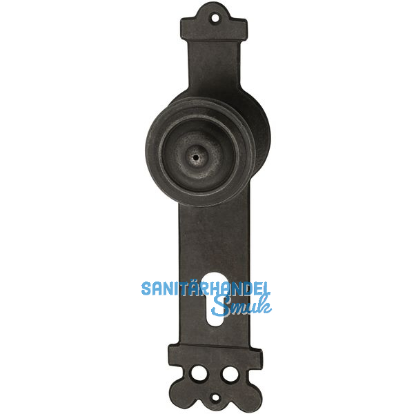 SCHRGHOFER Haustr-Knopflangschild, PZ88, Stahl geschw. gewachst