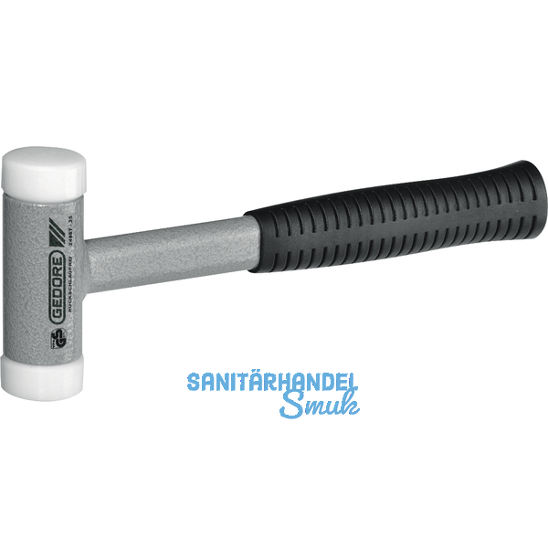 GEDORE Nylonhammer rckschlagfrei Kopfdurchmesser 50 mm mit Stahlrohrstiel
