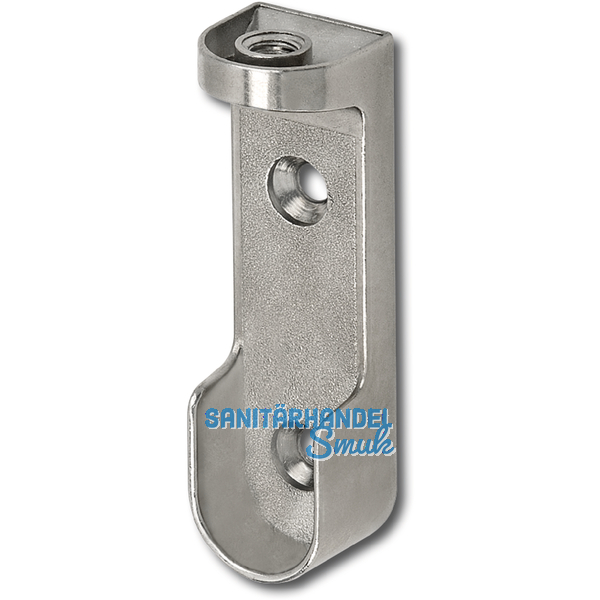 SECOTEC Schrankrohrlager oval Spezial mit Schrauben vernickelt SB-2 BL2