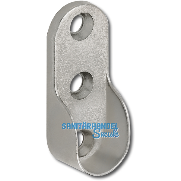 SECOTEC Schrankrohrlager oval vernickelt SB-2 BL1