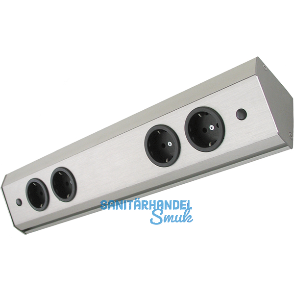 Steckdosenleiste Corner Compact 230 V belgische Norm 260x71x71mm 2 Steckdosen