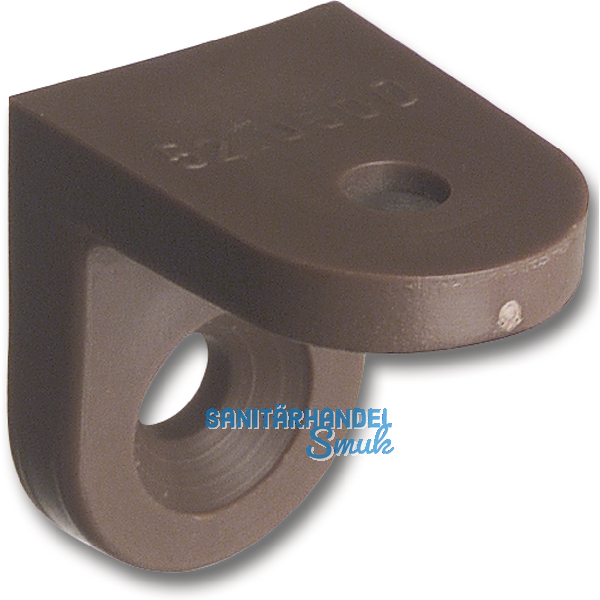 Schrankverbinder Corner 2, 23 x 23 x 24 mm, Kunststoff dunkelbraun