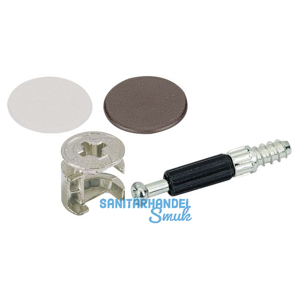 SECOTEC Schrankverbinder Exzenter 25 mm Kunststoff braun/wei SB-8 BL3