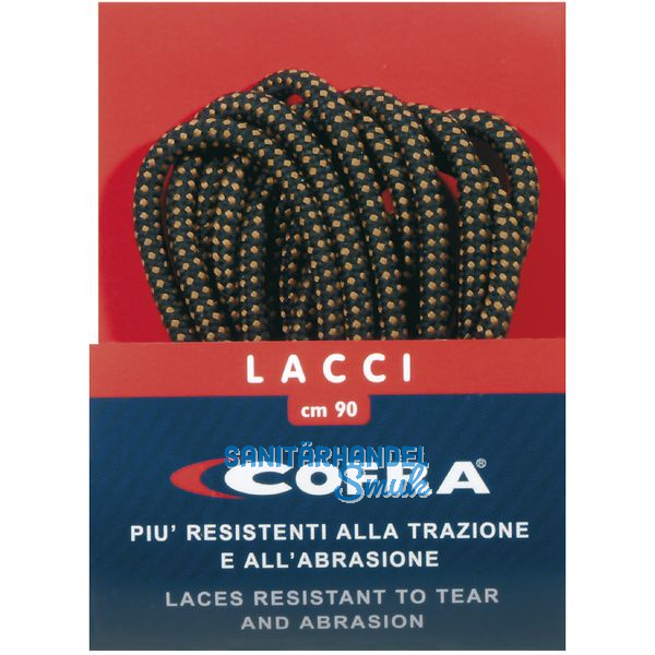 COFRA Schuhbnder schwarz/braun 110 cm