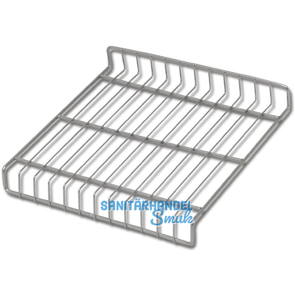 Schuhrost Breite 409 mm, Tiefe 280 mm, Stahldraht silber RAL 9006