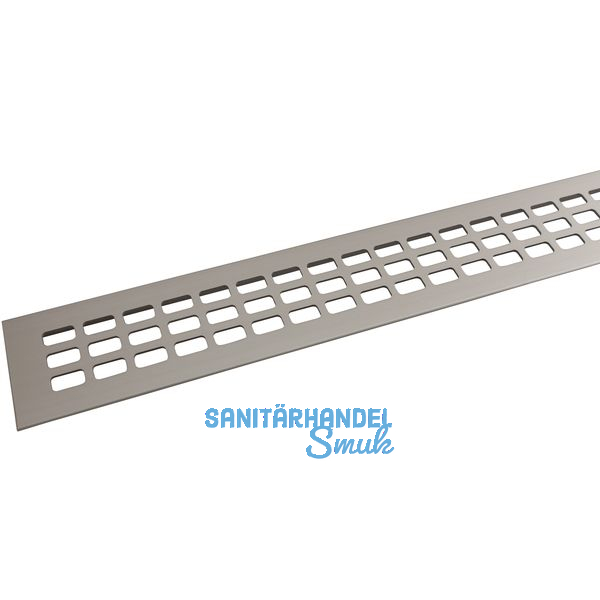 SECOTEC Lftungsgitter Aluminium Titan/Edelstahl Effekt 60X600 mm SB-1