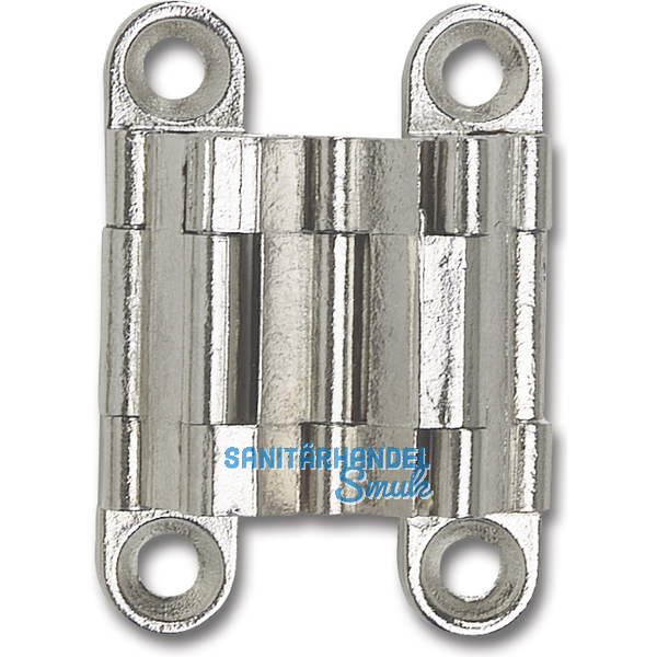 Sepa-Thin Einlass-Scharnier Hhe 39 mm, Messing vern. matt